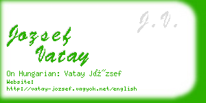 jozsef vatay business card